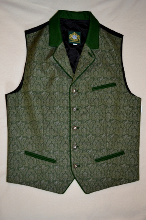 Men's Vest Nico Green/Greige