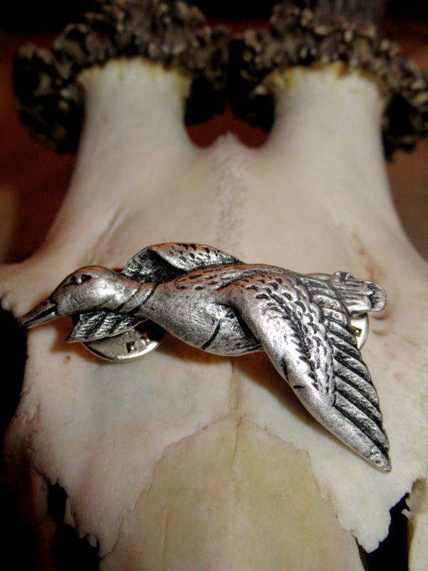 Hat or Lapel Pin Duck in Flight