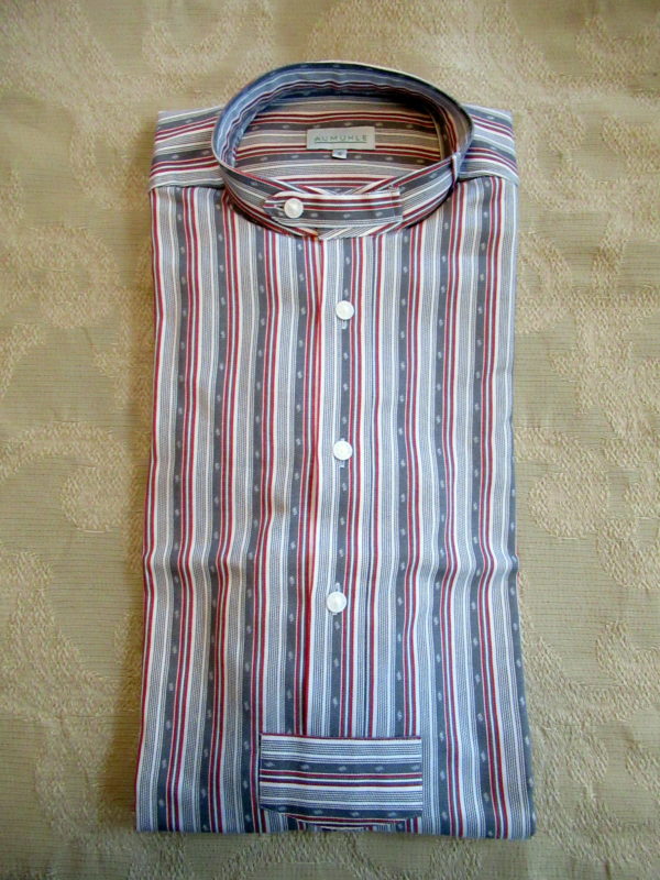 Pfoad Style Trachten Shirt Grey Cream Red