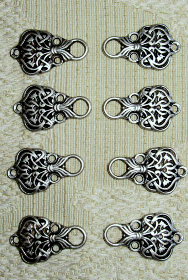 Dirndl Bodice Hooks Art Nouveau Vine Motif (8)