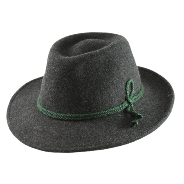 Men's Dark Grey Tiefenbach Trachten Hat