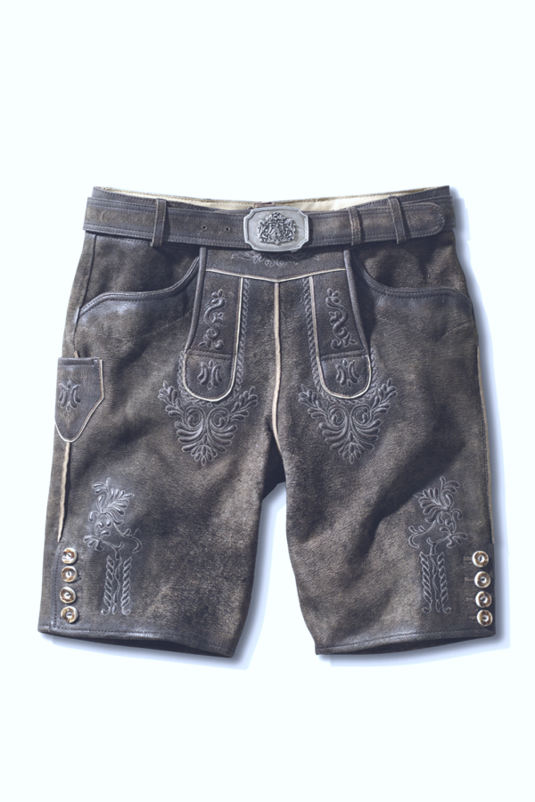 Men's Lederhosen Warngau Antique Grey