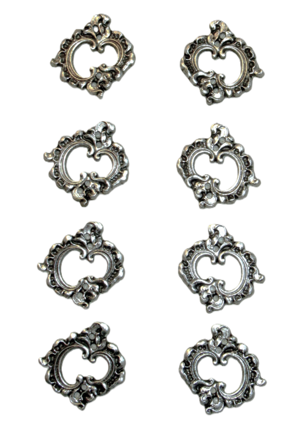 Dirndl Bodice Hooks Baroque Swirl