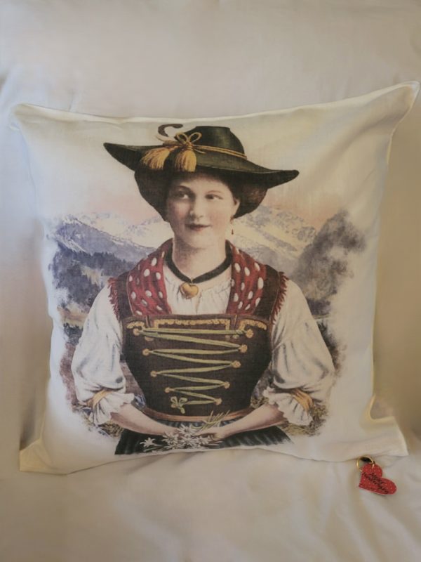 Linen Toss Pillow In Three Vintage Prints with High-Loft Insert