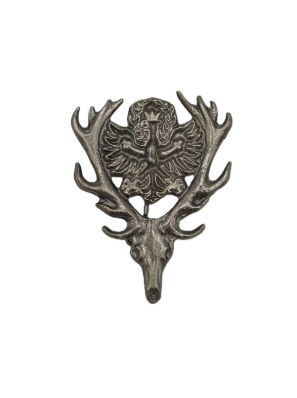 Hat Pin Deer Skull with Adler Dark Steel Finish