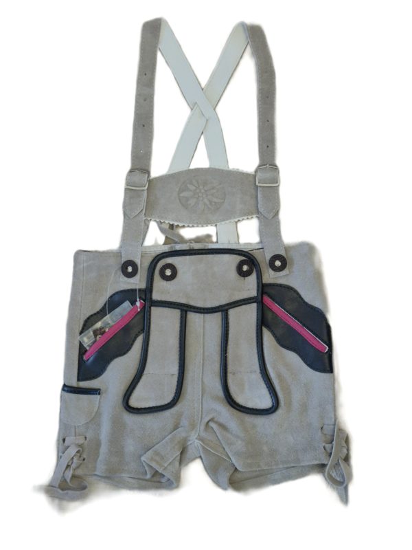 Lederhosen - Infants and Children - Grey