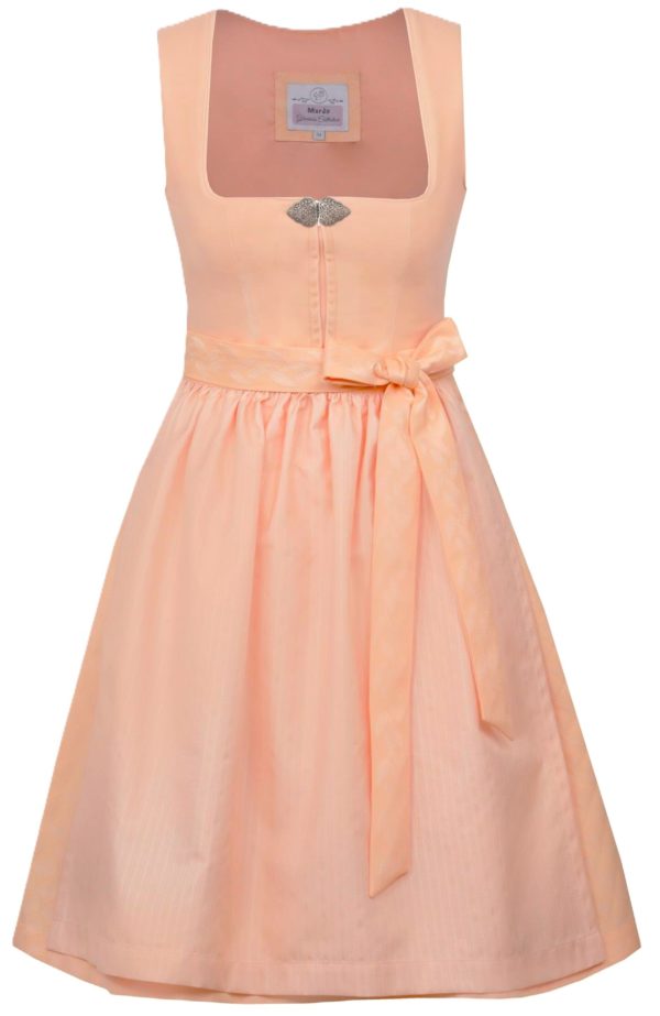 Dirndl Monchsroth Peach by Marjo  Above Knee Length