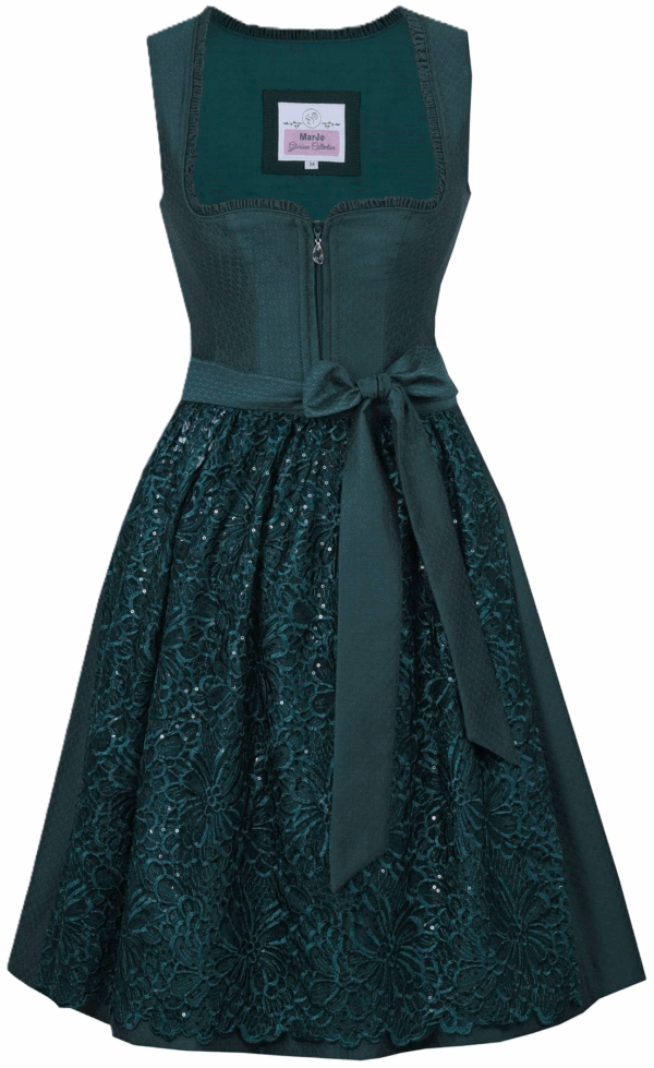 Dirndl Heroldsbach Deep Jade Green by Marjo