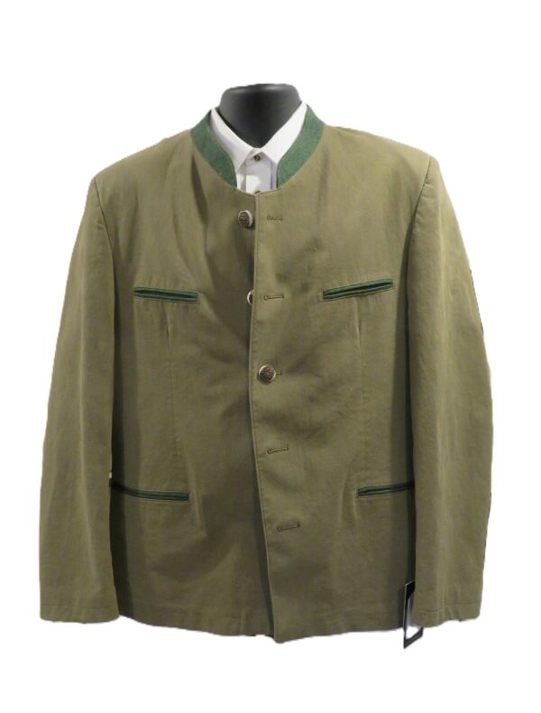 Men's Trachten Janker Jacket Olive Brushed Cotton Twill size 52 only (US 42)