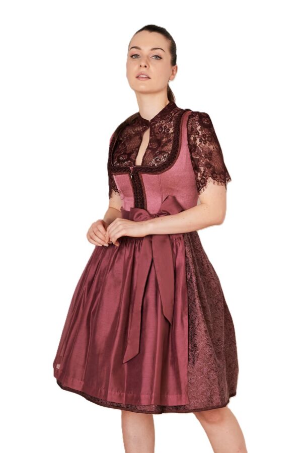Dirndl Danila Burgundy and Rose by Kruger  Size EU 42/US 12