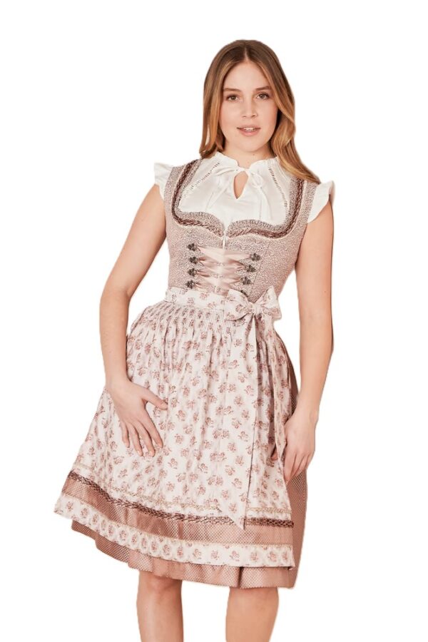 Dirndl Karolin Rose and Ivory by Kruger