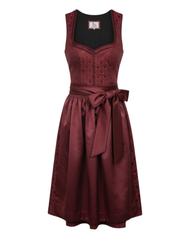 Dirndl Amanda Burgundy Brocade by Bergweiss