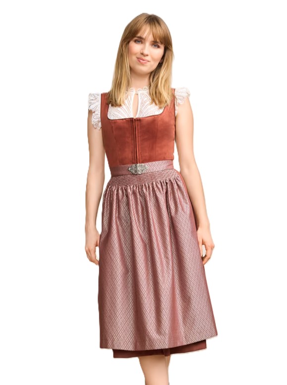 Dirndl Alisha Rust-Red by Kruger Size 16