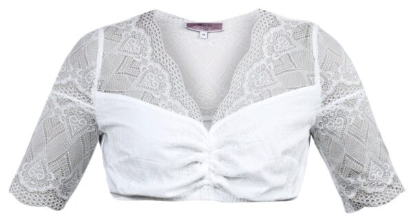Dirndl Blouse Burgheim White Plus Size