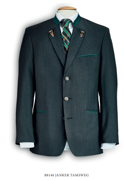 Men's Traditional Trachten Jacket with Co-ordinating Vest by Lodenfrey