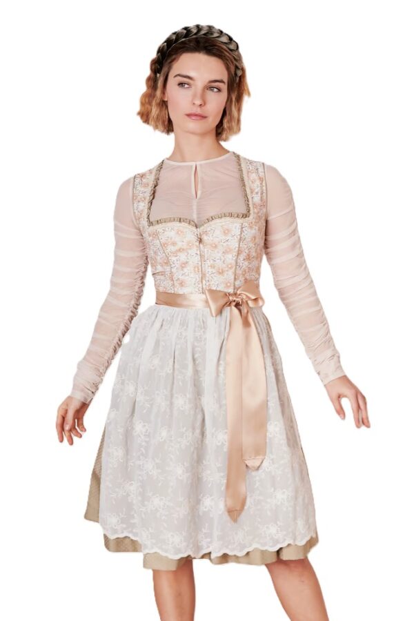 Dirndl Enisa Taupe Gold by Kruger