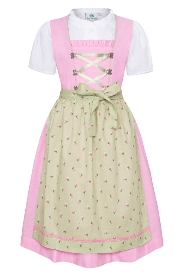 Children's Two-Piece Dirndl and Blouse Ensemble