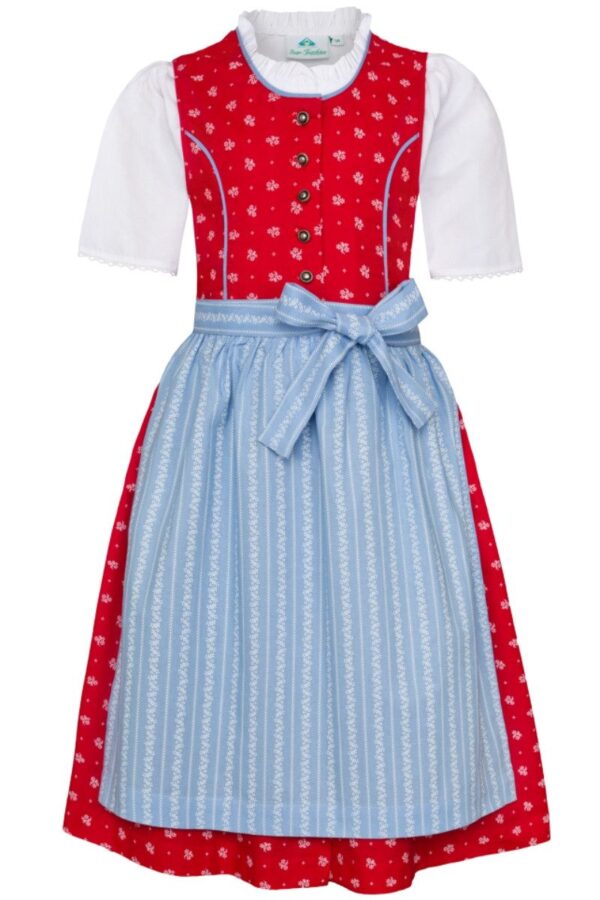 Children's Two-Piece Dirndl and Blouse Ensemble