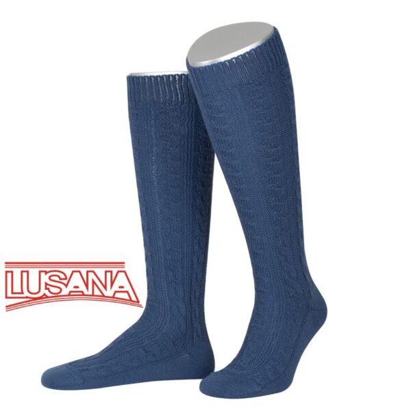 Men's Traditional Lederhosen Socks Stahlblau (Steel Blue)