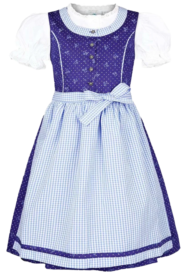 Children's Authentic Dirndl and Blouse Ensemble