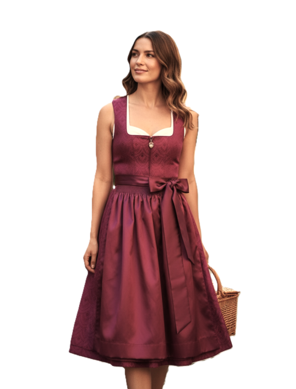 Dirndl Annie Deep Raspberry with Plum by Bergweiss