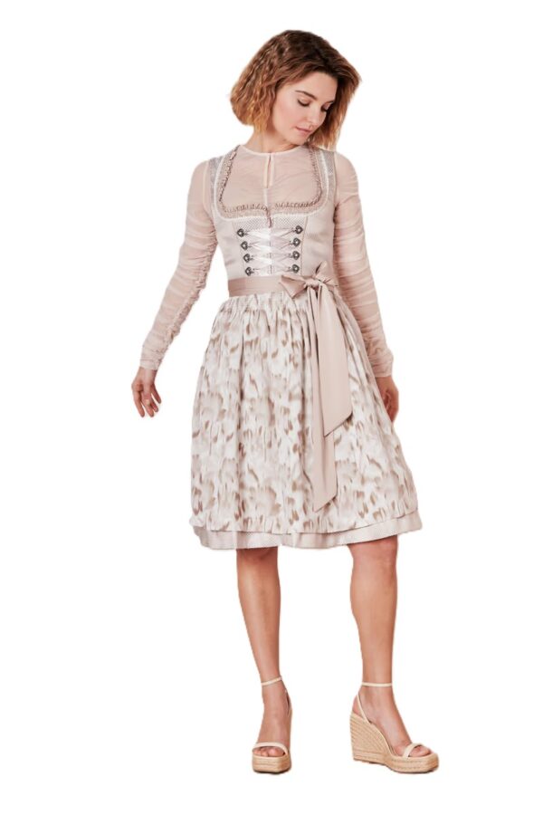 Dirndl Nemi Taupe/Cream by Kruger